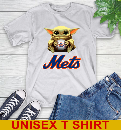 MLB Baseball New York Mets Star Wars Baby Yoda Shirt 12