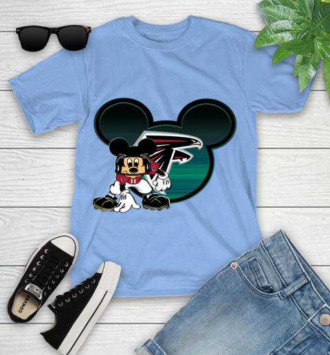 NFL Atlanta Falcons Mickey Mouse Disney Football T Shirt Youth T-Shirt 11