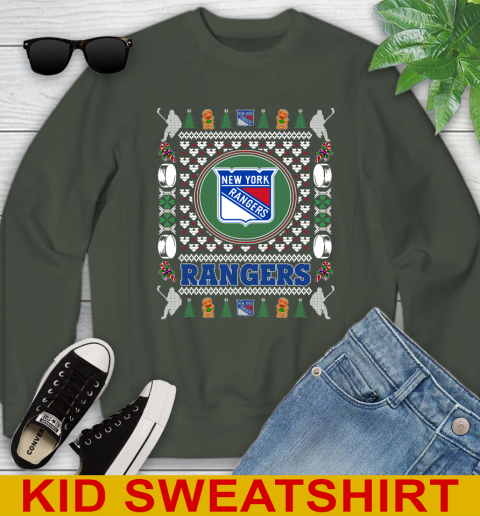 New York Rangers Merry Christmas NHL Hockey Loyal Fan Youth Sweatshirt 8