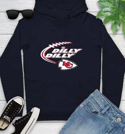 NFL Kansas City Chiefs Dilly Dilly Football Sports Youth Hoodie 4