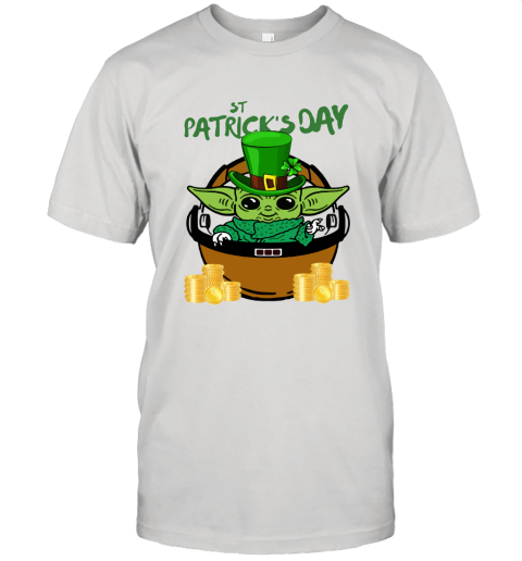 Baby Yoda St. Patrick's Day Outfit Unisex Jersey Tee