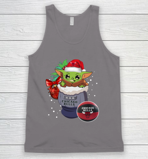 Chicago Bulls Christmas Baby Yoda Star Wars Funny Happy NBA Tank Top 7