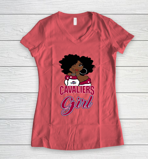 Cleveland Cavaliers Girl NBA Women's V-Neck T-Shirt 6