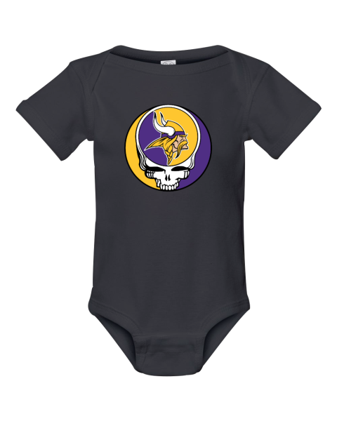 Minnesota Vikings x Grateful Dead Infant Baby Rib Bodysuit