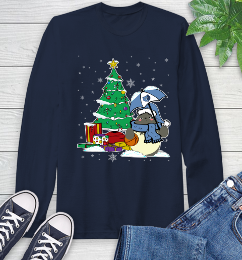 Memphis Grizzlies NBA Basketball Cute Tonari No Totoro Christmas Sports Long Sleeve T-Shirt 3