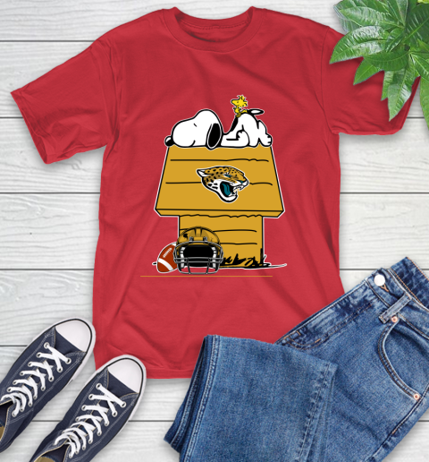 Jacksonville Jaguars NFL Football Snoopy Woodstock The Peanuts Movie T-Shirt 10