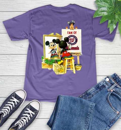 MLB Baseball Washington Nationals Mickey Drawing Shirt 53