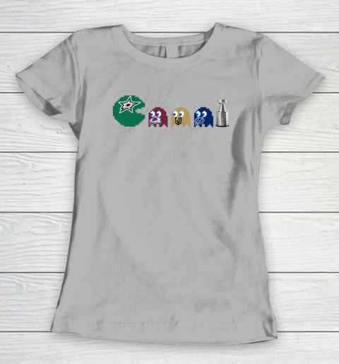 Dallas Stars x Pacman Create History For Stanley Cup Women's T-Shirt 11