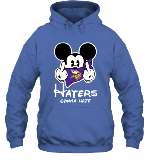 NFL Minnesota Vikings Haters Gonna Hate Mickey Mouse Disney Football T Shirt sRWLRZZBALL hoodie 23 95 151514 front royal