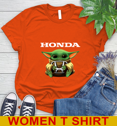 Star Wars Baby Yoda Hugs Honda Car Shirt 87