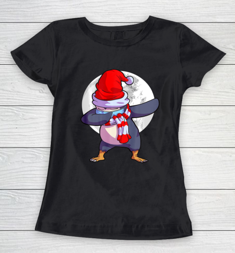 Penguin Wearing Mask Shirt Kids Quarantine Christmas Women's T-Shirt