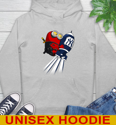 MLB Baseball New York Yankees Deadpool Minion Marvel Shirt Hoodie 6
