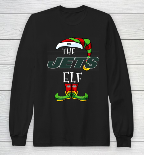 New York Jets Christmas ELF Funny NFL Long Sleeve T Shirt Tee For Sports