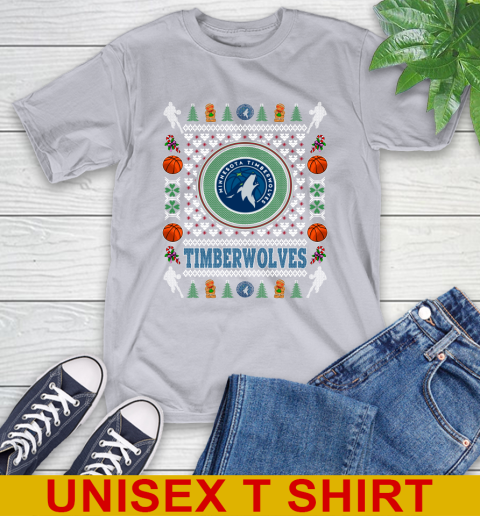 Minnesota Timberwolves Merry Christmas NBA Basketball Loyal Fan T-Shirt 5