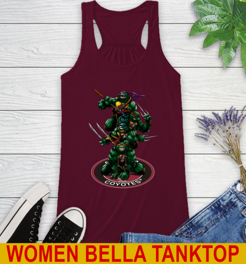 NHL Hockey Arizona Coyotes Teenage Mutant Ninja Turtles Shirt Racerback Tank 3