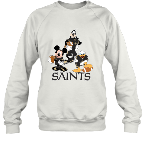 Mickey Donald Goofy The Three New Orleans Saints Football Sweatshirt