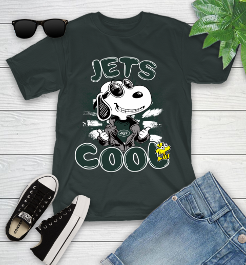 NFL Football New York Jets Cool Snoopy Shirt Youth T-Shirt 5