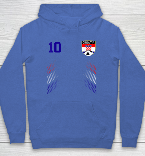 Croatia Soccer Croatian Football Retro 10 Jersey Hoodie