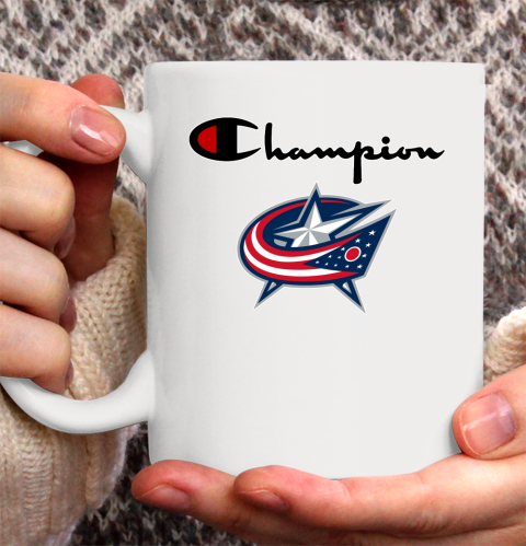 NHL Hockey Columbus Blue Jackets Champion Shirt Ceramic Mug 15oz