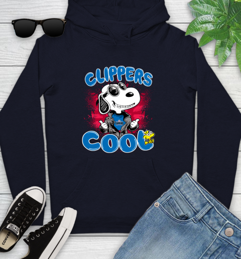 NBA Basketball LA Clippers Cool Snoopy Shirt Youth Hoodie 3