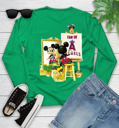MLB Baseball Los Angeles Angels Mickey Drawing Shirt 118