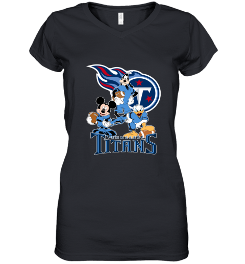 Mickey Donald Goofy The Three Tennessee Titans Football T-Shirt