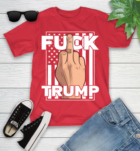 Fuck Trump Middle Finger Anti Republican T Shirt 104