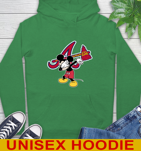 Atlanta Braves MLB Baseball Dabbing Mickey Disney Sports Hoodie 8
