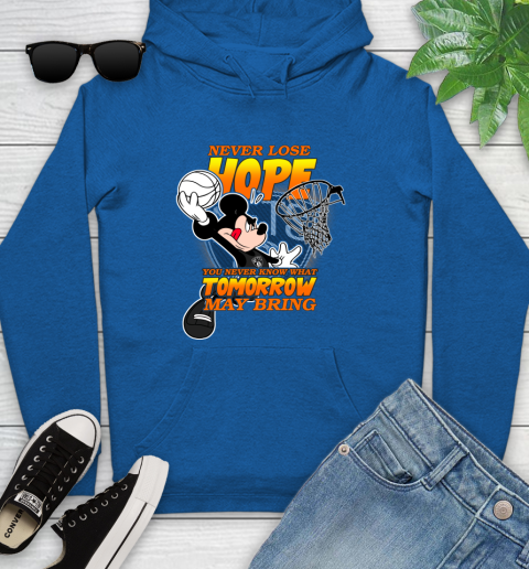 Brooklyn Nets NBA Basketball Mickey Disney Never Lose Hope Youth Hoodie 11