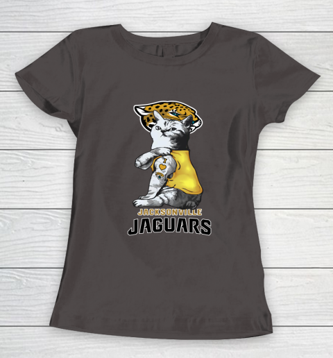 NFL Football My Cat Loves Jacksonville Jaguars Women's T-Shirt 7
