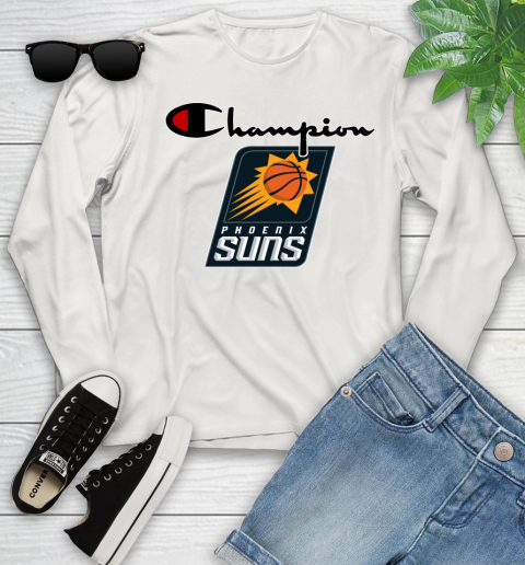 NBA Basketball Phoenix Suns Champion Shirt Youth Long Sleeve 10