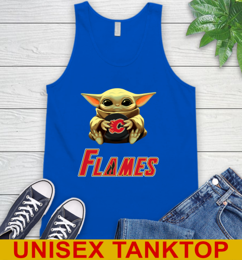 NHL Hockey Calgary Flames Star Wars Baby Yoda Shirt 74