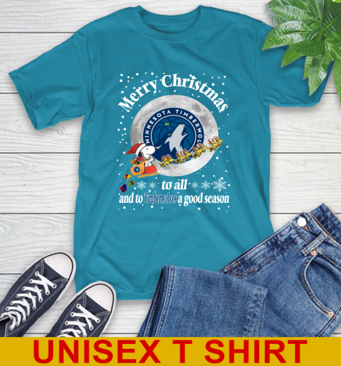 Minnesota Timberwolves Merry Christmas To All And To Timberwolves A Good Season NBA Basketball Sports T-Shirt 9