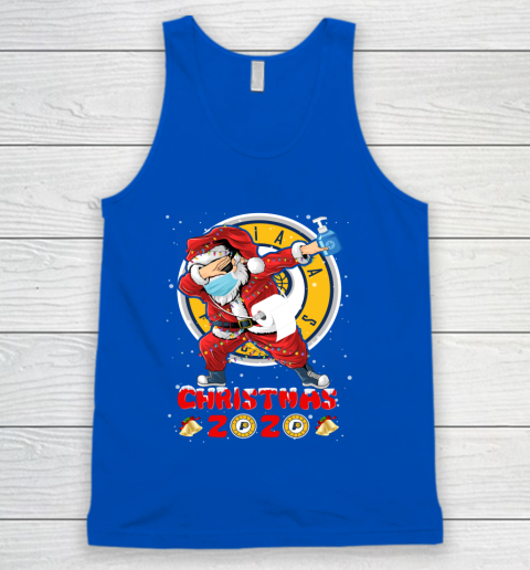 Indiana Pacers Funny Santa Claus Dabbing Christmas 2020 NBA Tank Top 4