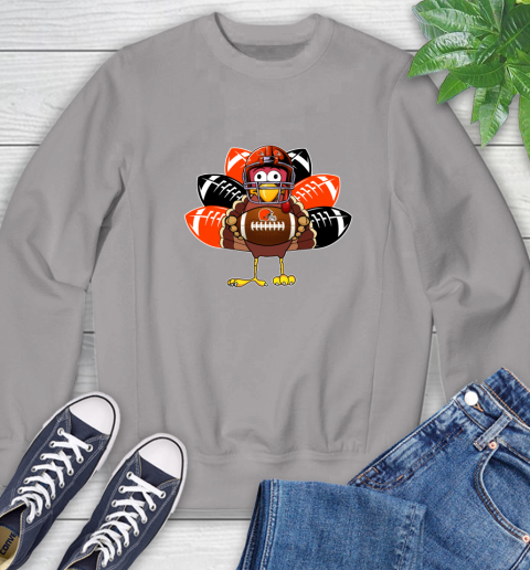 Cleveland Browns Turkey Thanksgiving Day Sweatshirt 5