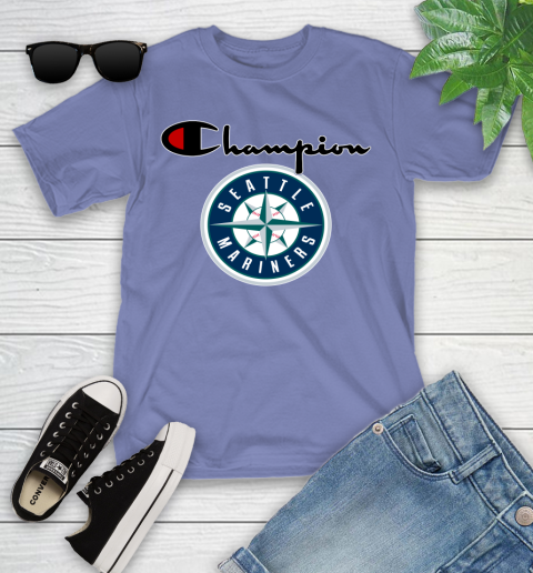MLB Baseball Seattle Mariners Champion Shirt Youth T-Shirt 12