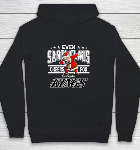 Los Angeles Kings Even Santa Claus Cheers For Christmas NHL Youth Hoodie