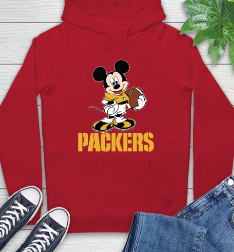 NFL Football Green Bay Packers Cheerful Mickey Mouse Shirt Hoodie 11