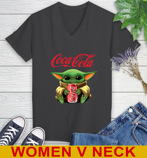Star Wars Baby Yoda Hugs Coca Cola Soft Drink Shirt 85