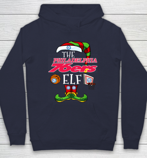 Philadelphia 76ers Christmas ELF Funny NBA Hoodie 2