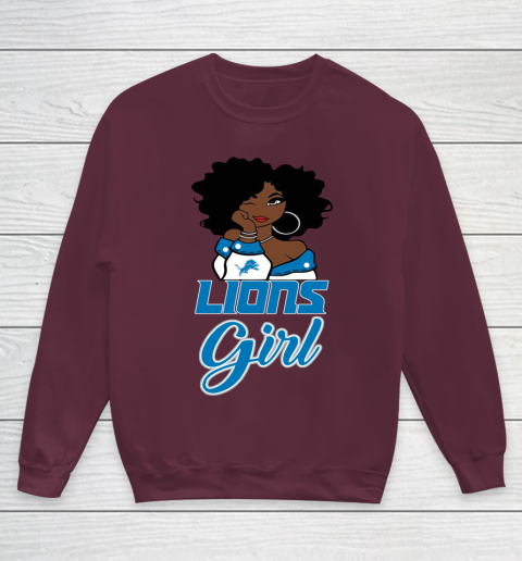 Detroit Lions Girl NFL Youth Sweatshirt - Image 6