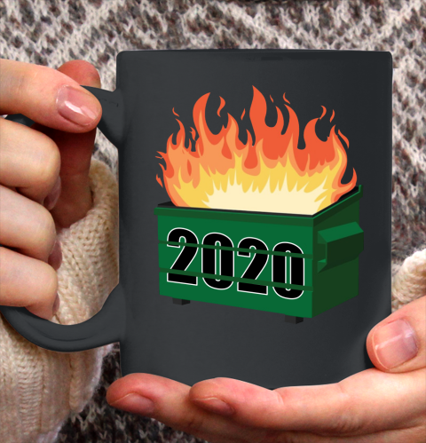 Dumpster Fire 2020 Tshirt Funny Meme Viral Quarantine Ceramic Mug 11oz