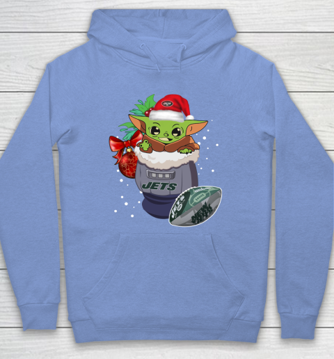 New York Jets Christmas Baby Yoda Star Wars Funny Happy NFL Hoodie 11