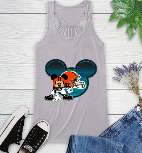 NFL Cleveland Browns Mickey Mouse Disney Football T Shirt Racerback Tank 5