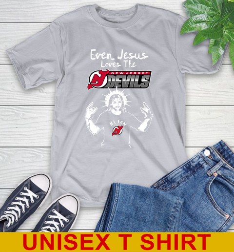 New Jersey Devils NHL Hockey Even Jesus Loves The Devils Shirt T-Shirt 5