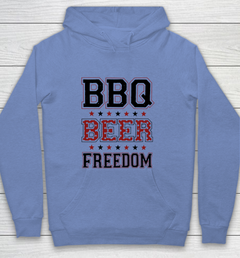 BBQ Beer Freedom Trump Fan Youth Hoodie 10