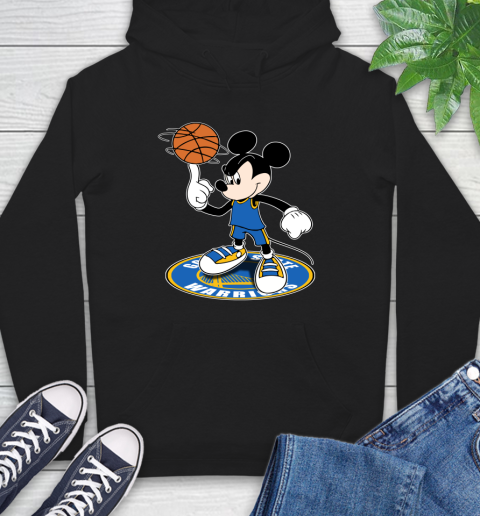 NBA Basketball Golden State Warriors Cheerful Mickey Disney Shirt Hoodie