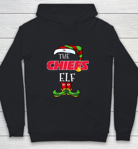 Kansas City Chiefs Christmas ELF Funny NFL Youth Hoodie