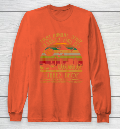 WKRP Thanksgiving Day Turkey Drop Long Sleeve T-Shirt 3