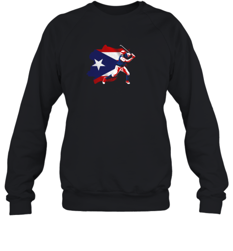 Puerto Rico Flag Shirt Baseball Player Shirt Sport Lover Sweatshirt